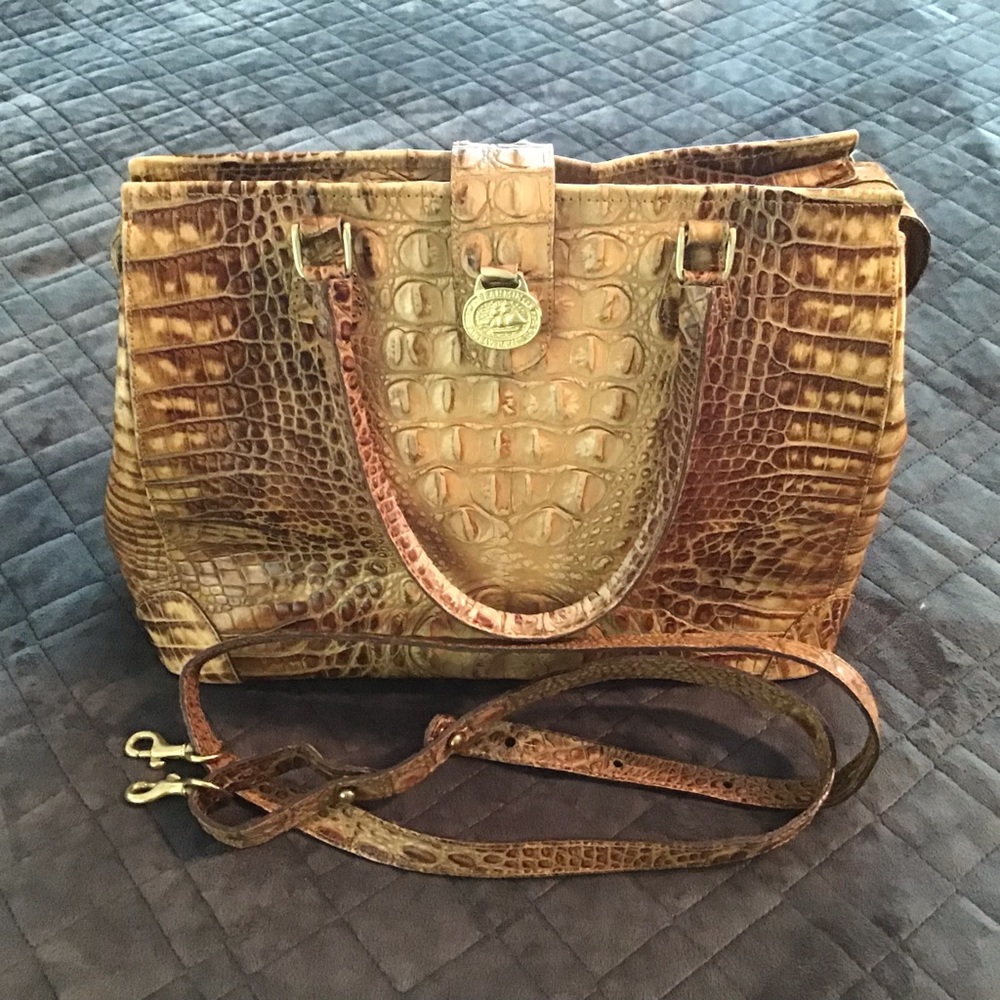 Brahmin Vintage Satchel with Shoulder Strap